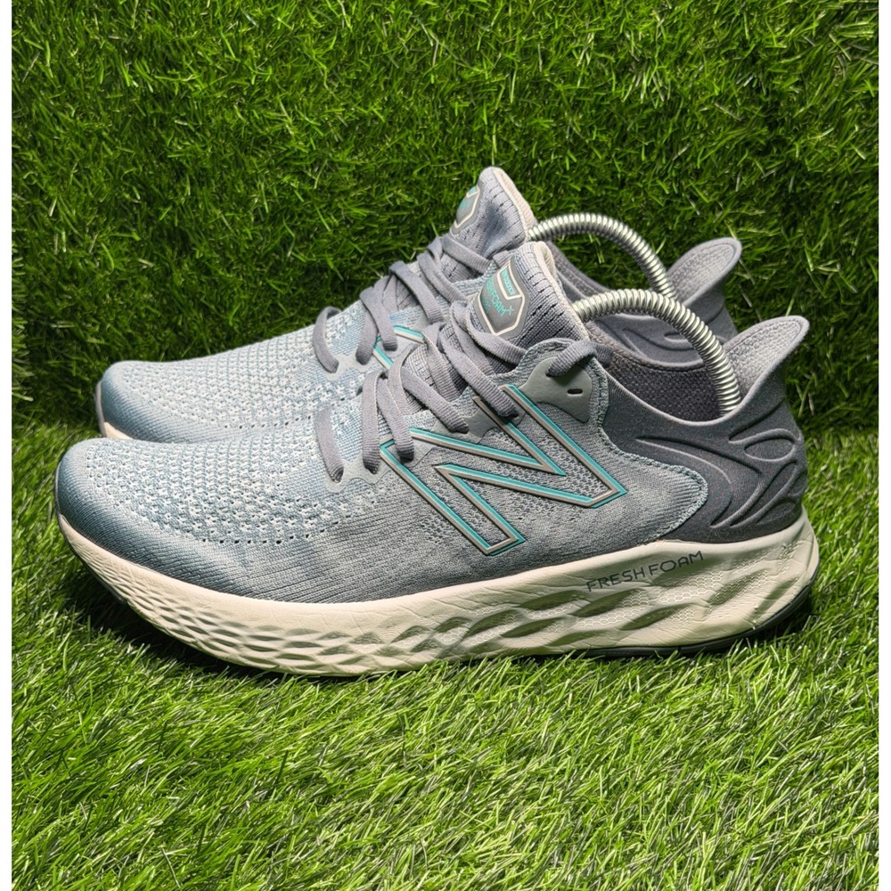 New Balance Fresh Foam 1080v11 Grey Teal Running Shoes M1080G11 Mens 10